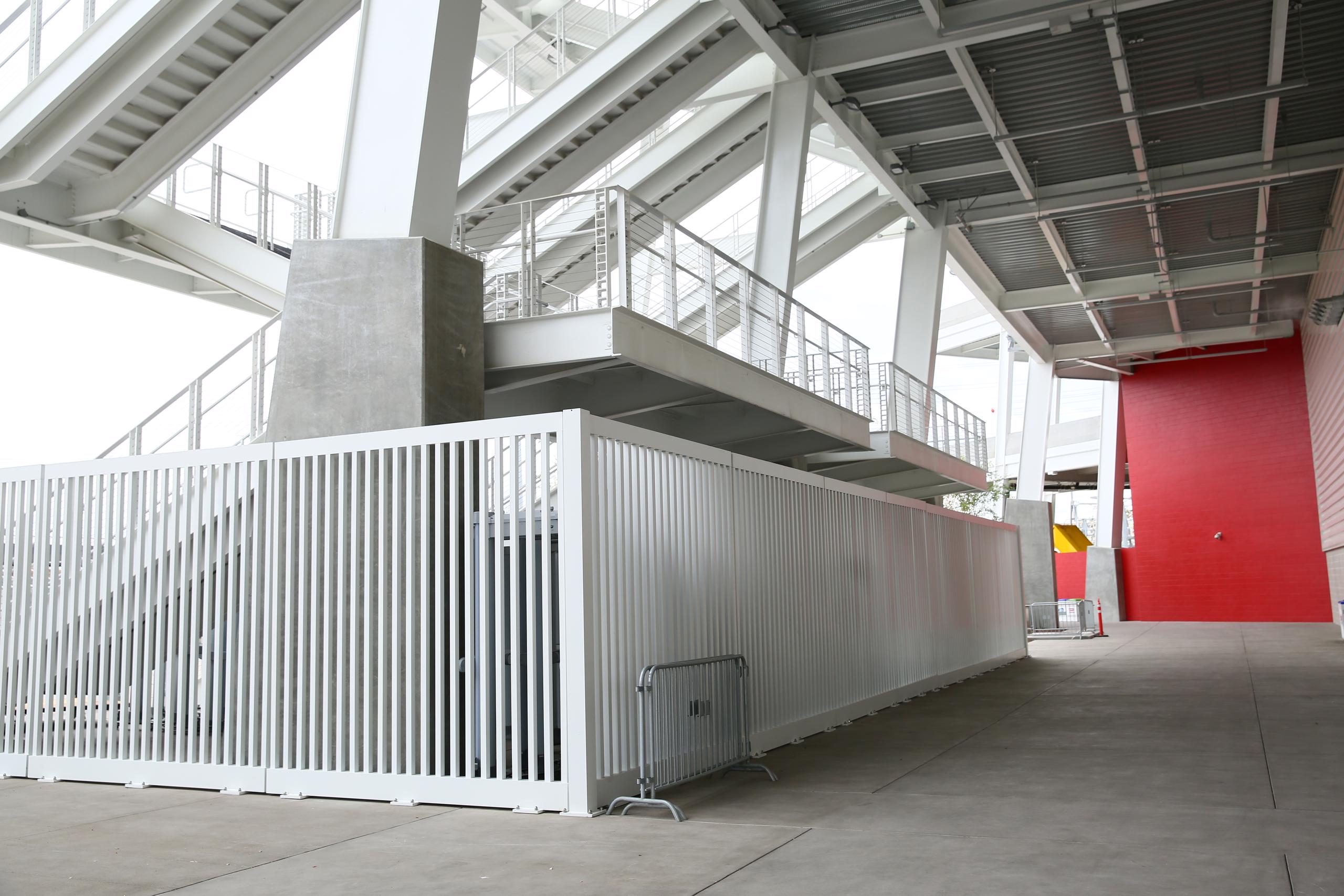 Stadium Fencing White Picket