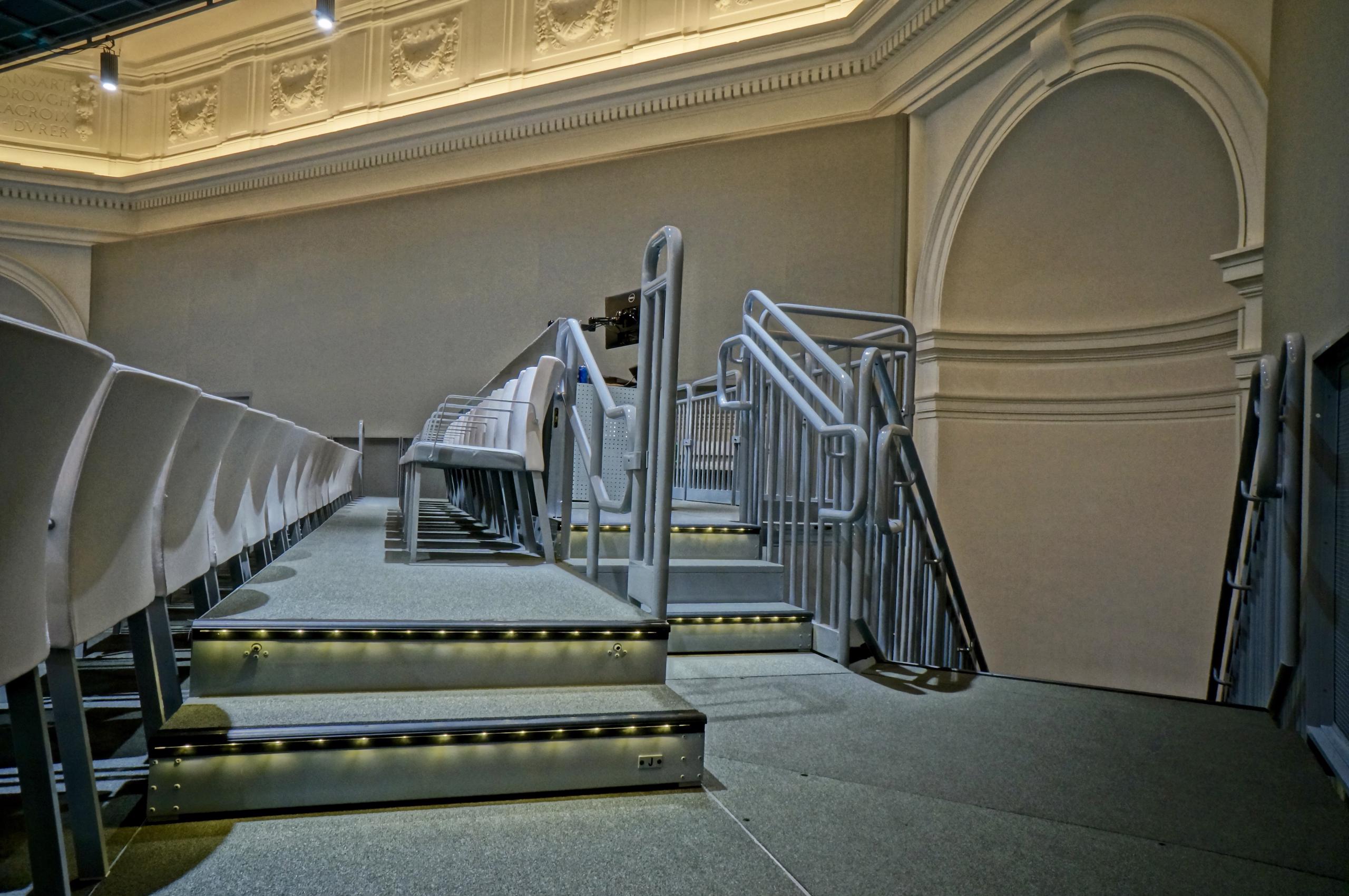 San Francisco Opera LED Aisle and Seating Riser - Gray