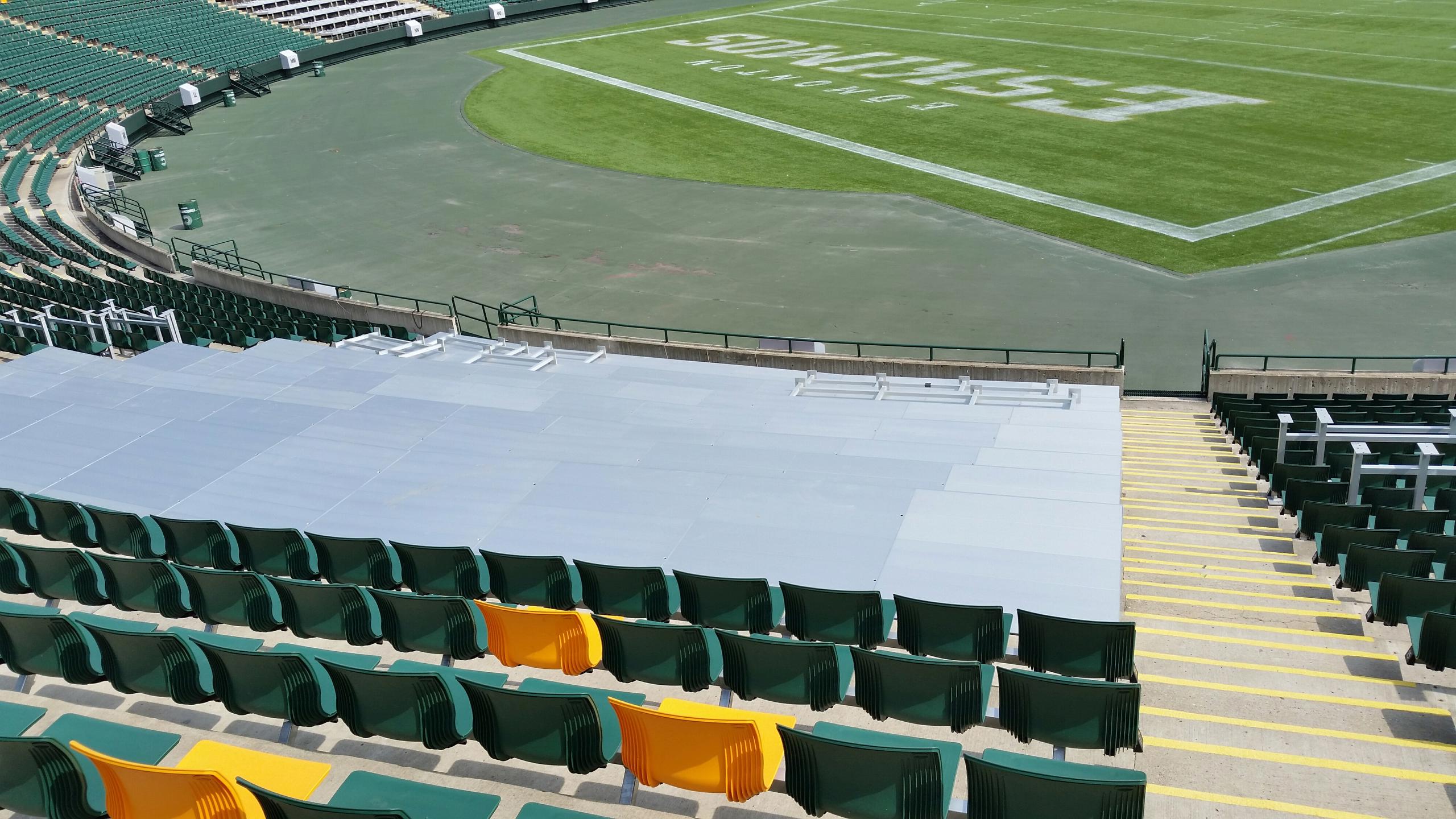 Edmonton Commonwealth Stadium Loge Infill Platform VIP Seating