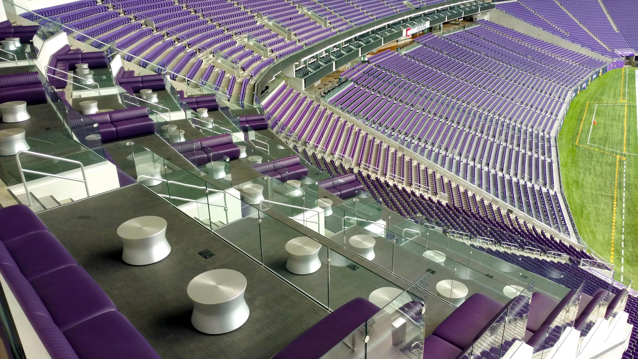 U.S. Bank Stadium Railings MN Vikings