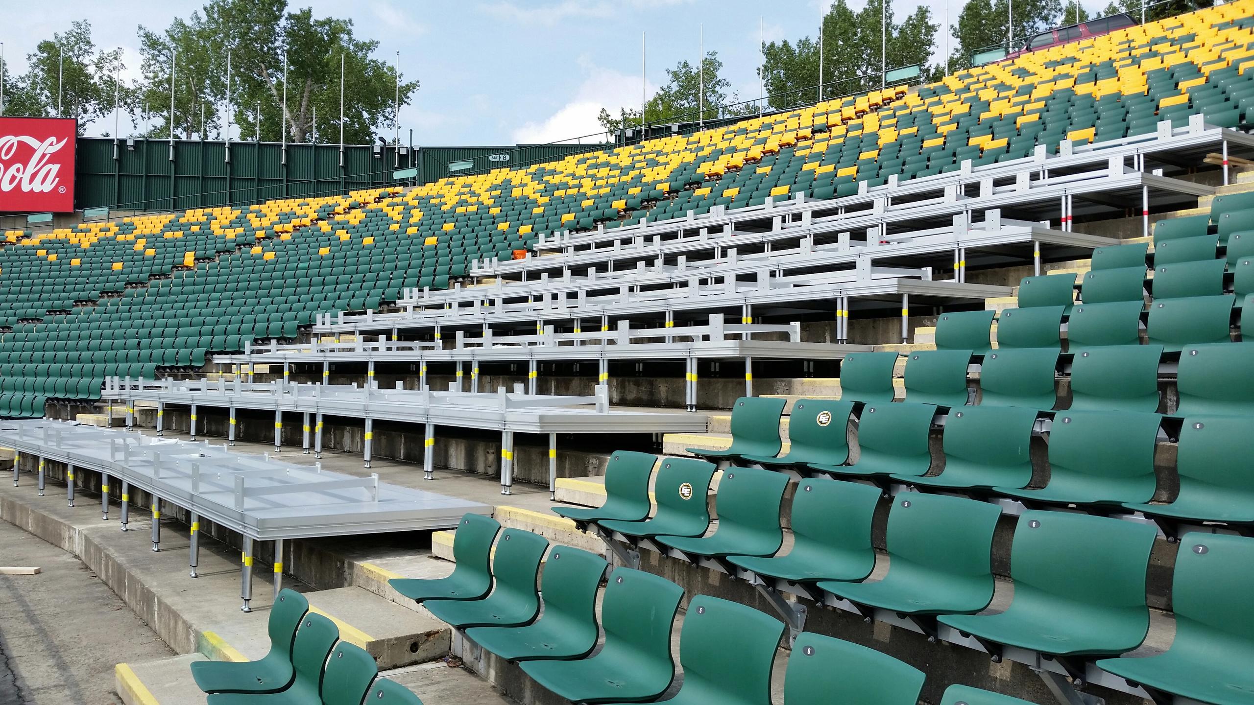 Edmonton Commonwealth Stadium Loge Infill Platform VIP Seating