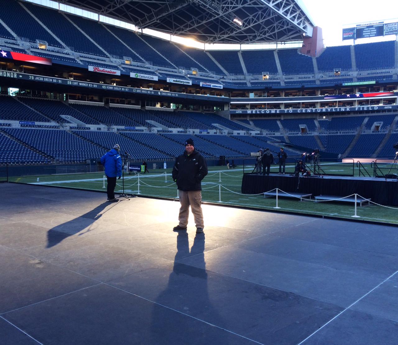 NFC Championship Superbowl Stage Seattle Seahawks