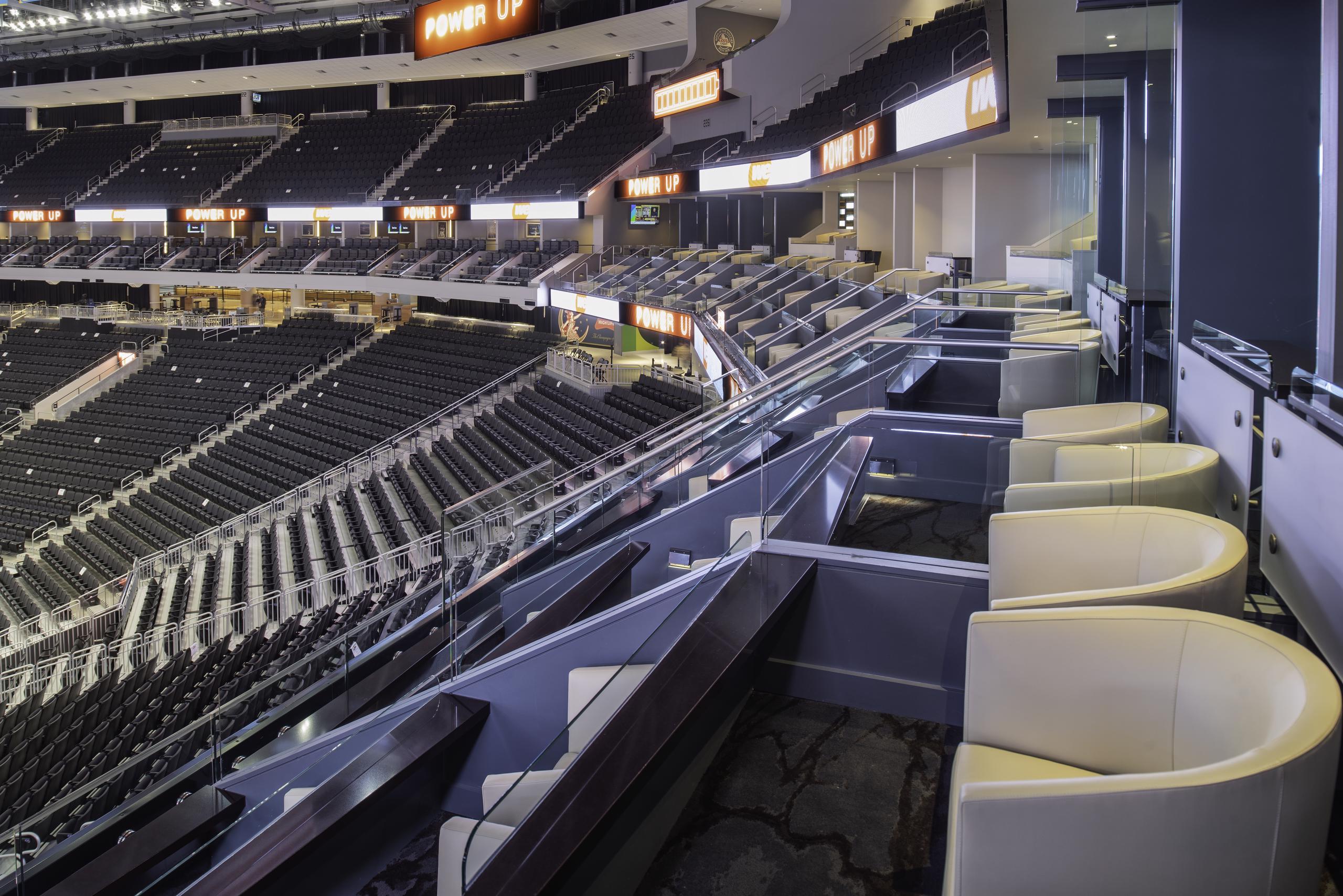 Fiserv Forum Milwaukee Bucks Railings Glass, Cable, Picket, LED