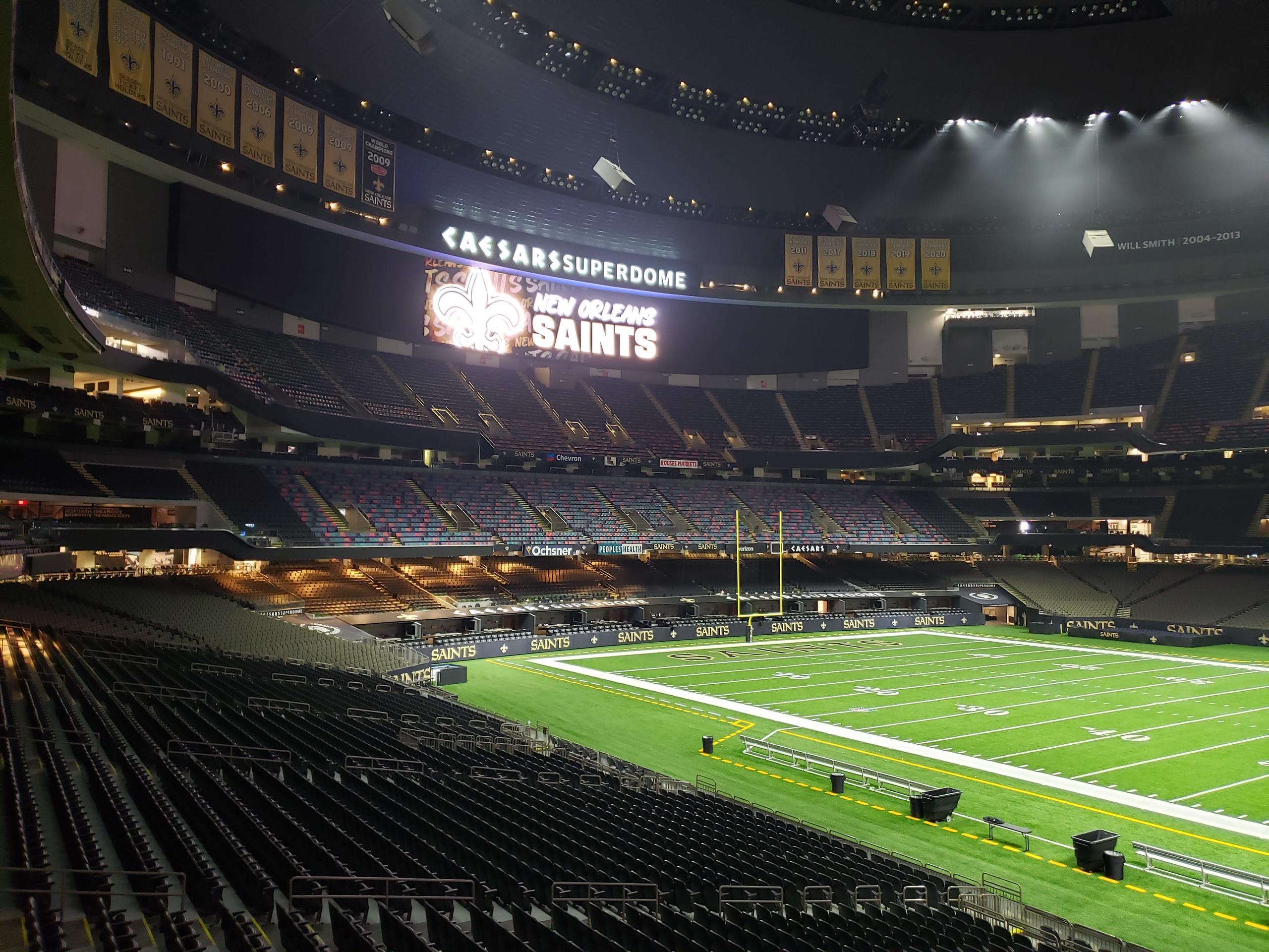 caesars superdome seating