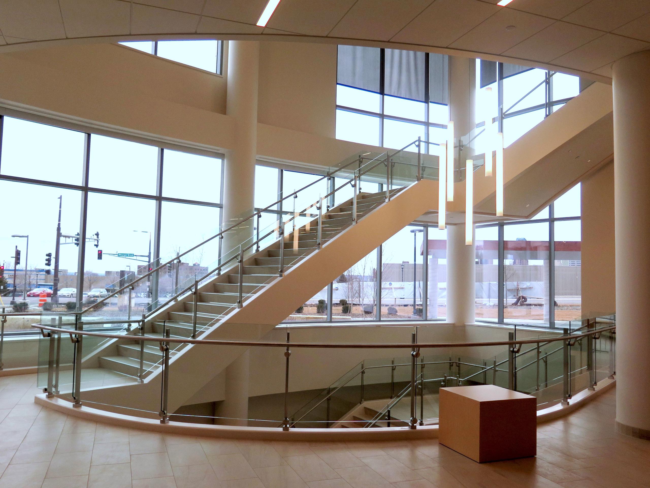 Glass Railings - medical facility