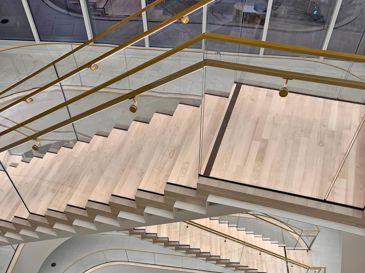 Glass Railings - Stairway at Accenture Salesforce Tower