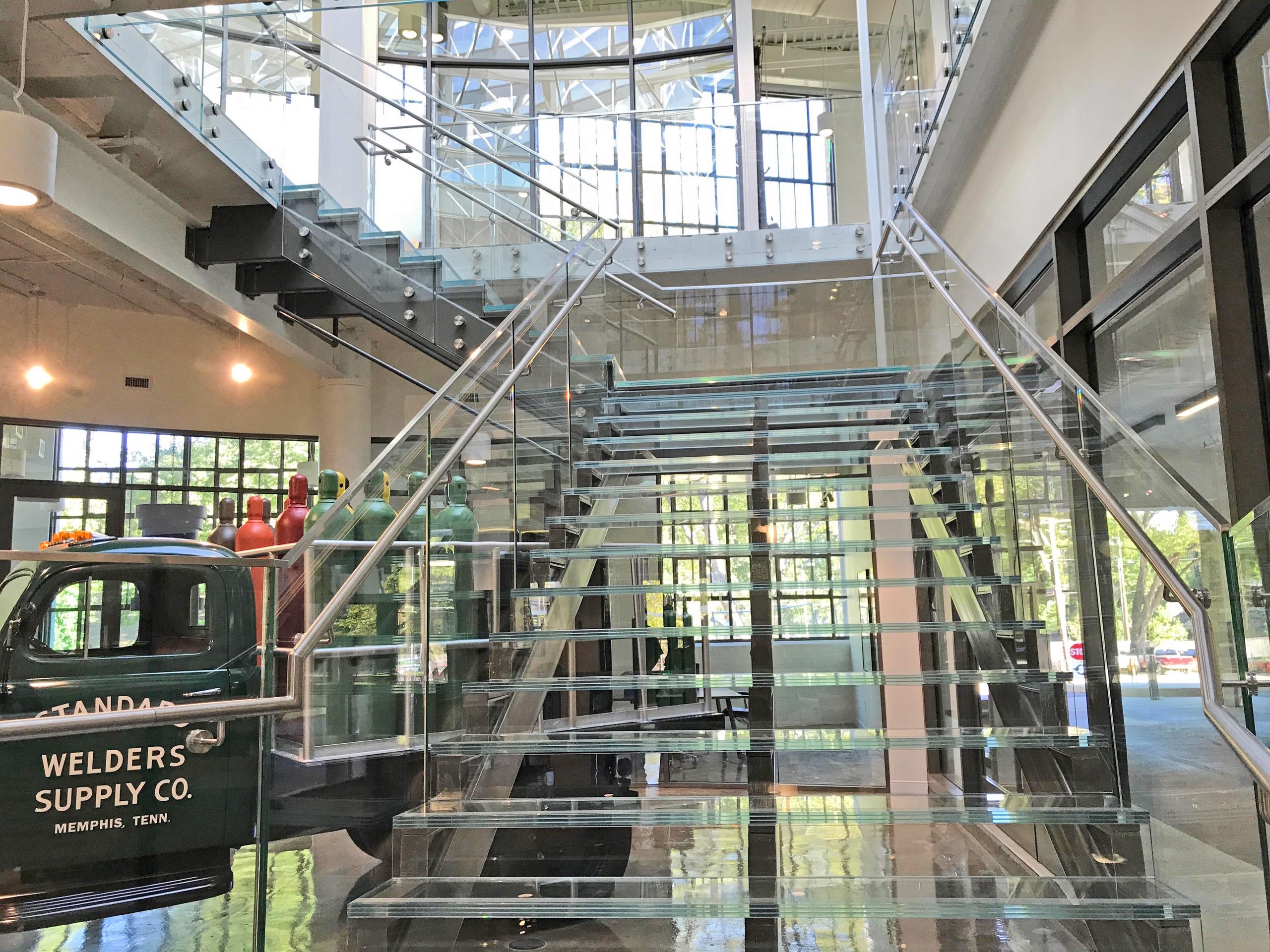 Glass Stair Treads and Railings - NexAir