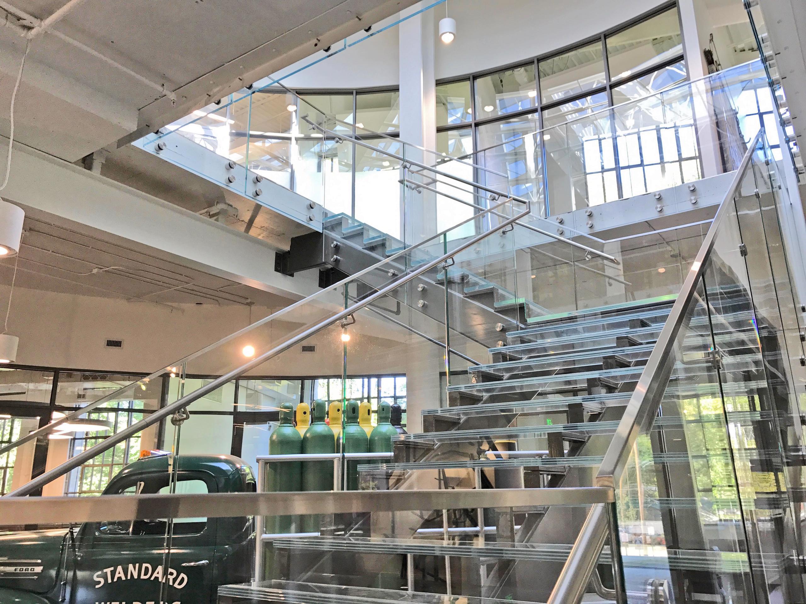 Glass Stair Treads and Railings - NexAir