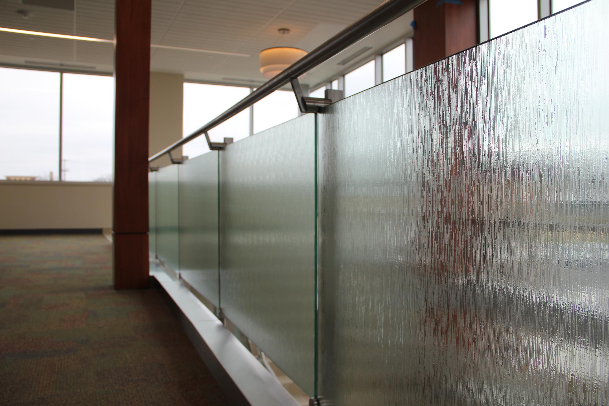 Glass Frosted Railing Guardrail