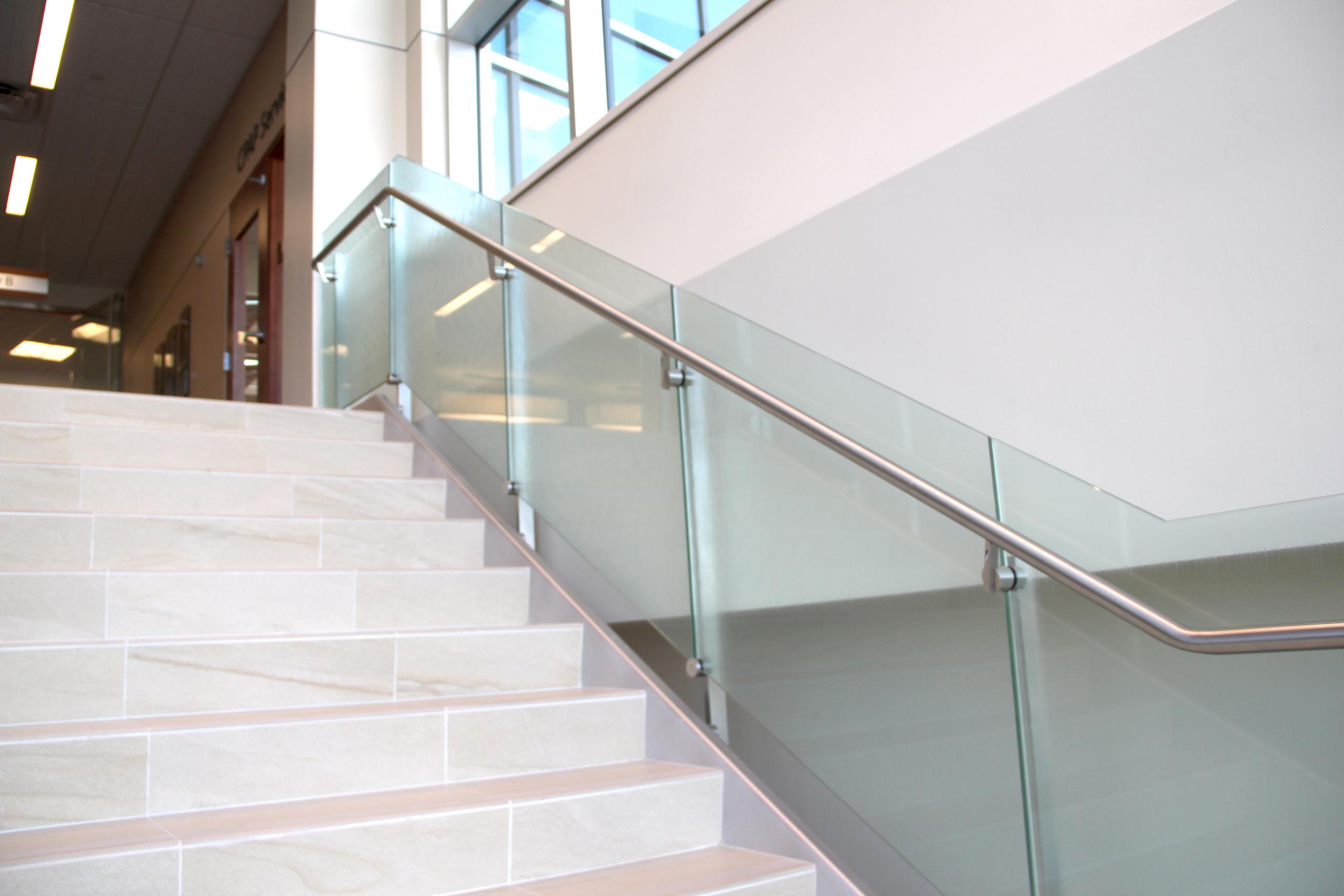 Park Nicollet - Frosted Glass Railings Stainless Steel