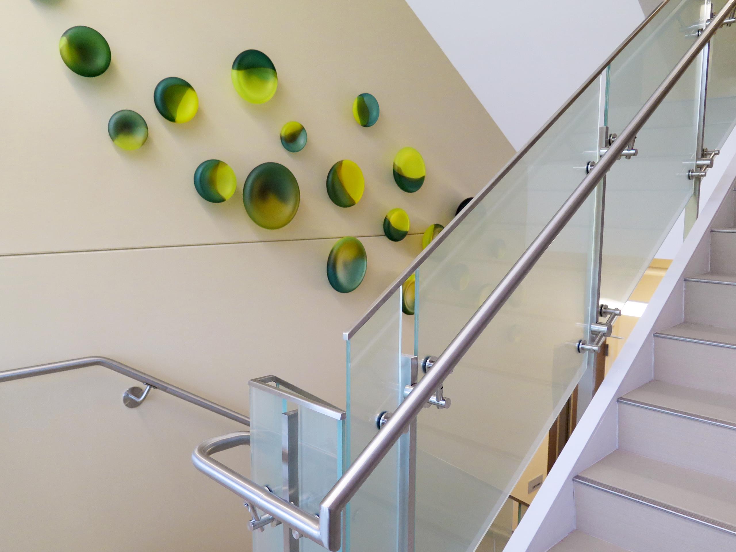 Glass Railings frosted glass - medical Facility 