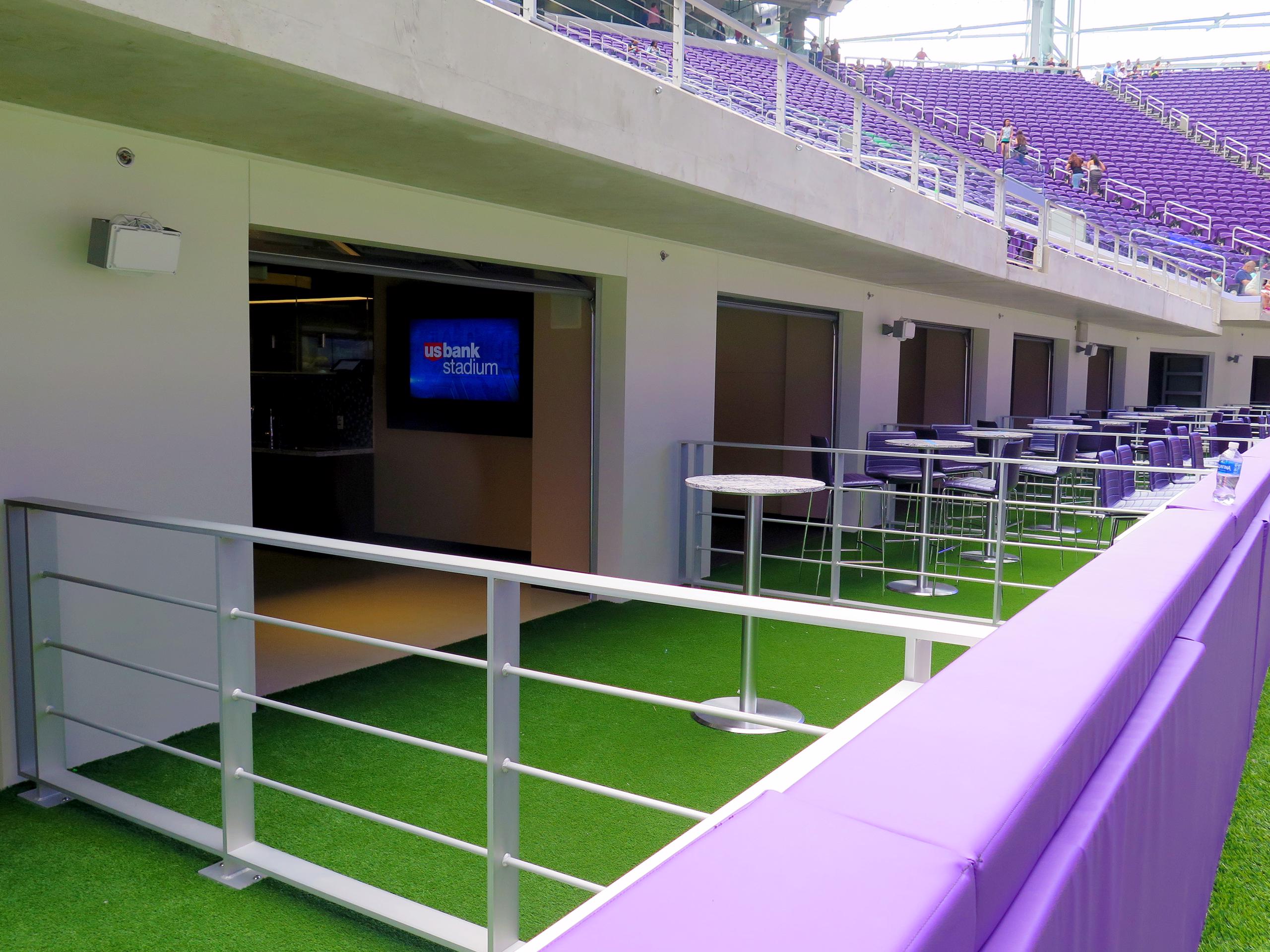 U.S. Bank Stadium Railings MN Vikings