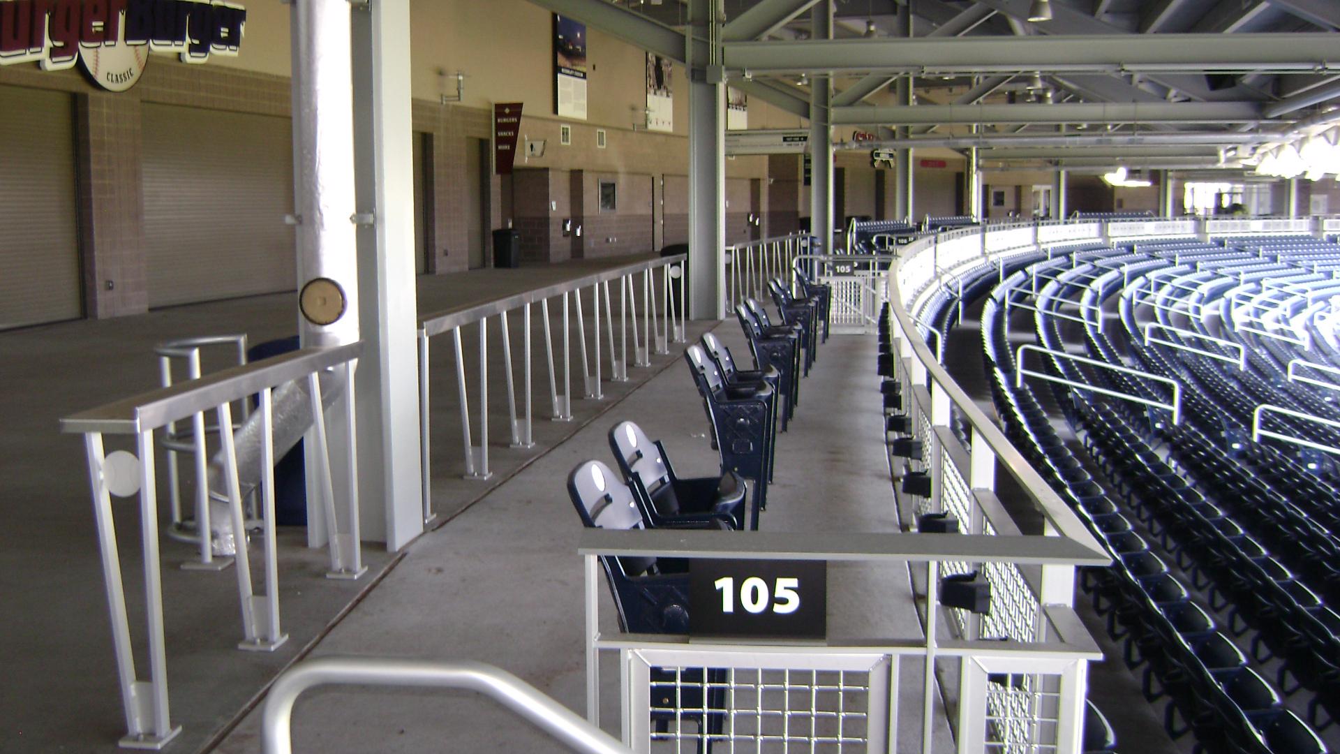 TD Ameritrade park Omaha NE - Mesh Railings