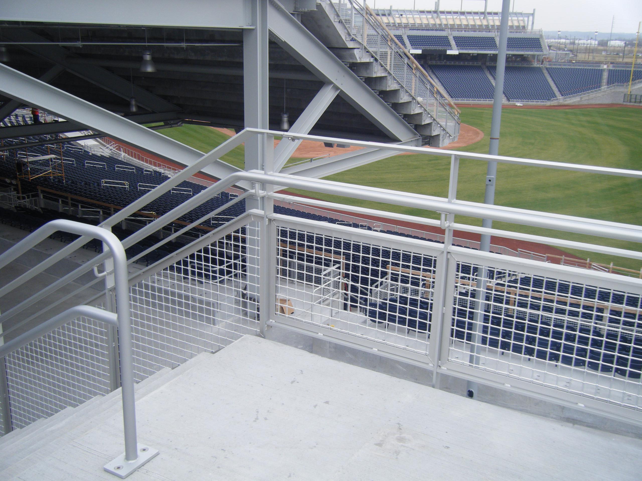 TD Ameritrade park Omaha NE - Mesh Railings