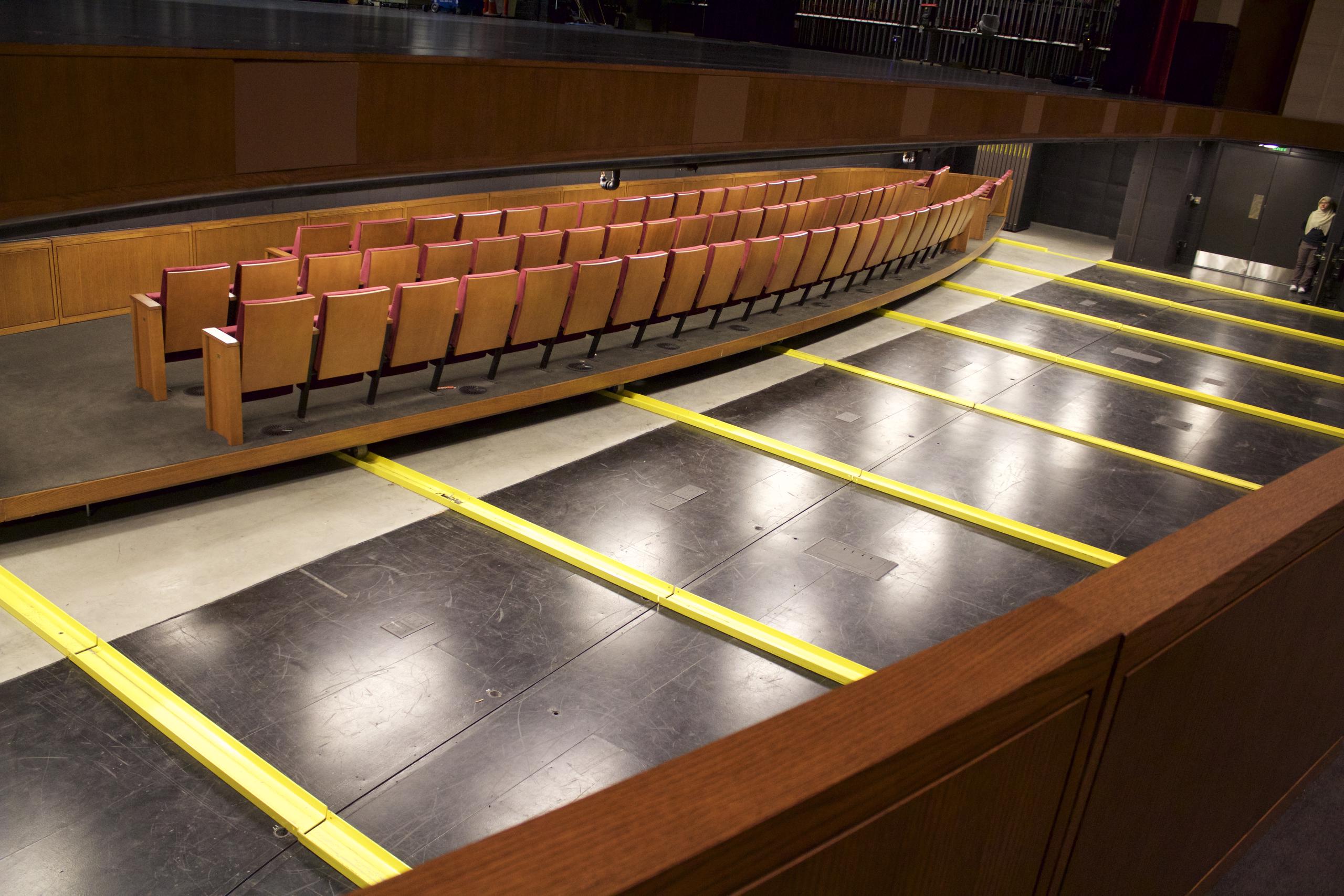 Northrop Auditorium University of MN Seating Wagons - Rolling Seating