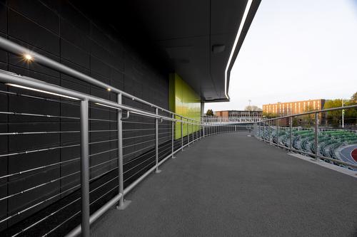 Hayward Field Oregon Glass and LED Railings