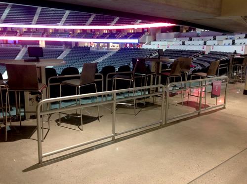 T-Mobile Arena Las Vegas Glass and Metal Railings Guardrails