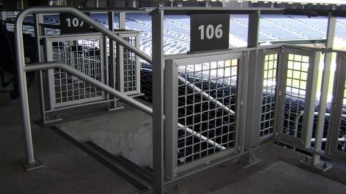 TD Ameritrade park Omaha NE - Mesh Railings