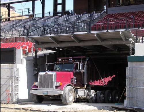 Lift Gate Seating Riser Busch Stadium