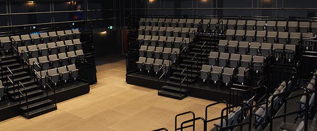 Alabama Center for the Arts Black Box Theater Seating Risers