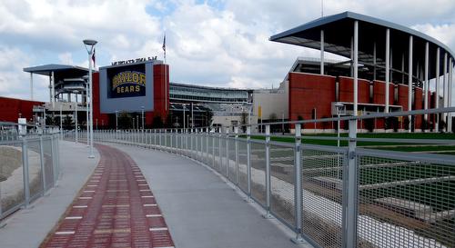 McLane Stadium Baylor Football Perforated Metal Aluminum Railings