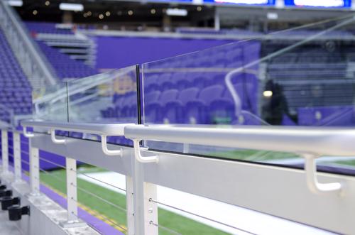 U.S. Bank Stadium Railings MN Vikings