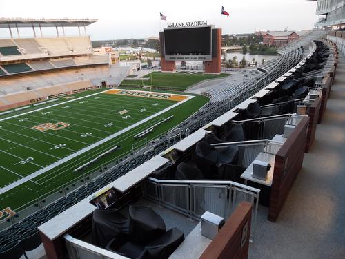 McLane Stadium Baylor Football Perforated Metal Aluminum Railings