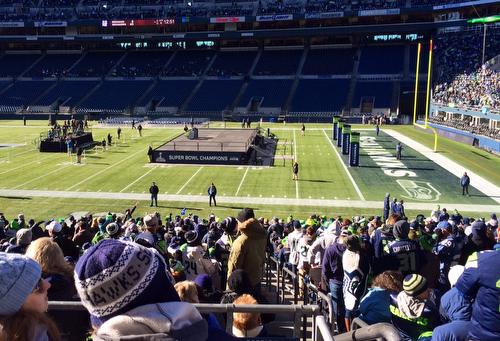 NFC Championship Superbowl Stage Seattle Seahawks