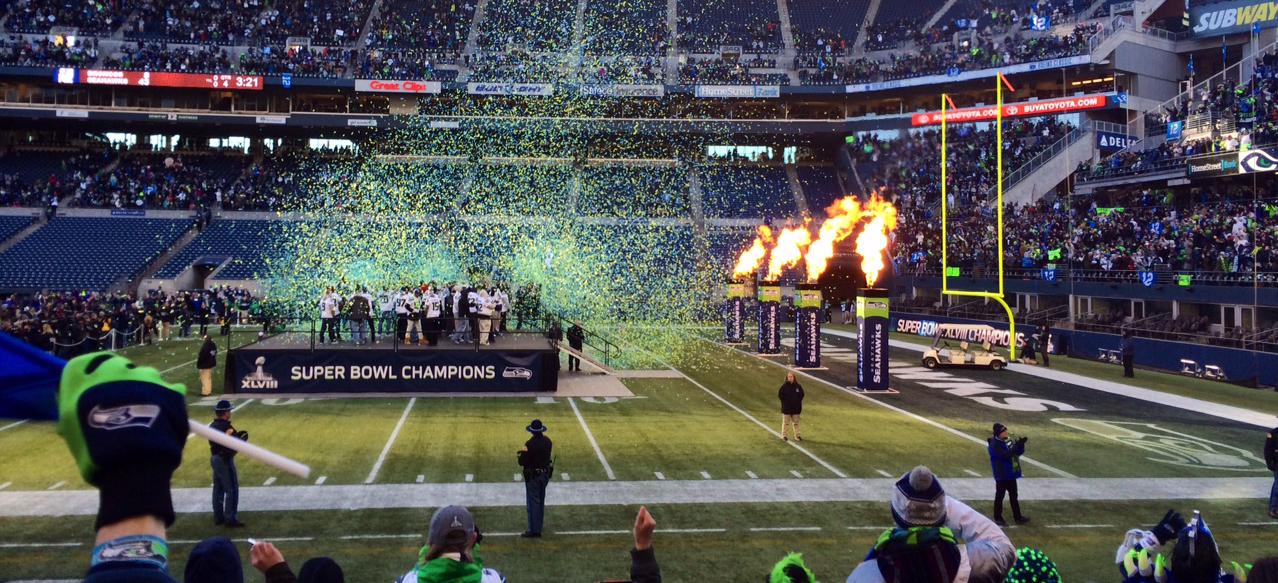 NFC Championship Superbowl Stage Seattle Seahawks