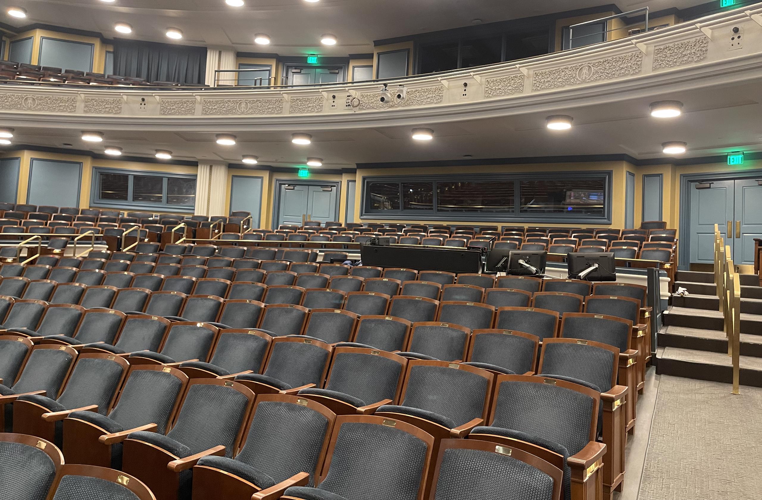 seating and risers at Belmont University