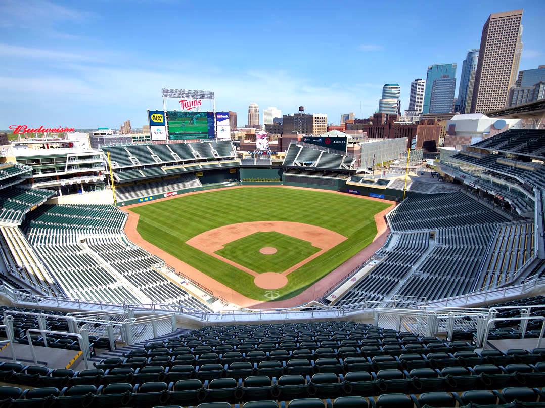 a zoomed out shot of Target Field