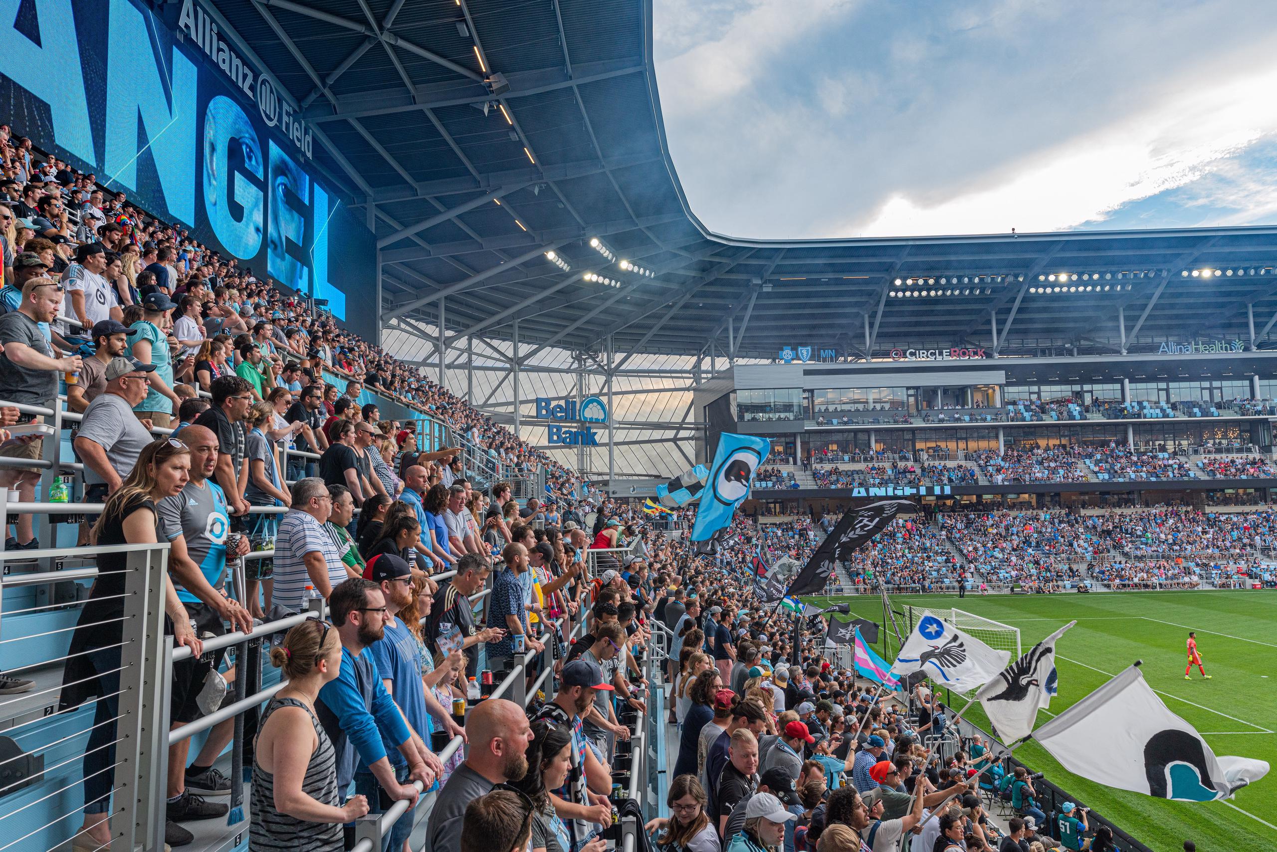 Allianz Field Supporter Section Cable Railings Soccer MLS