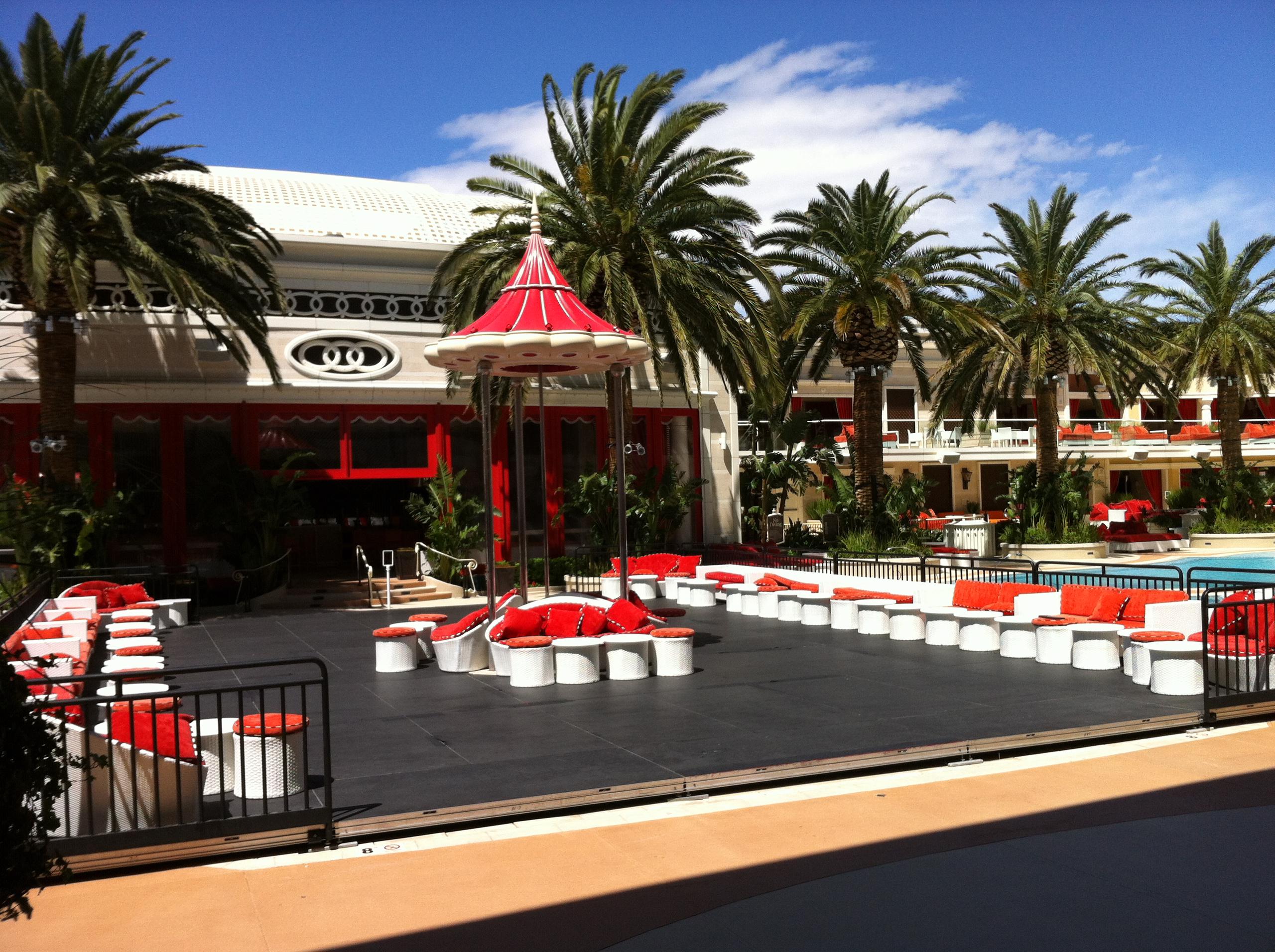 Wynn Pool Cover - Stage over Pool