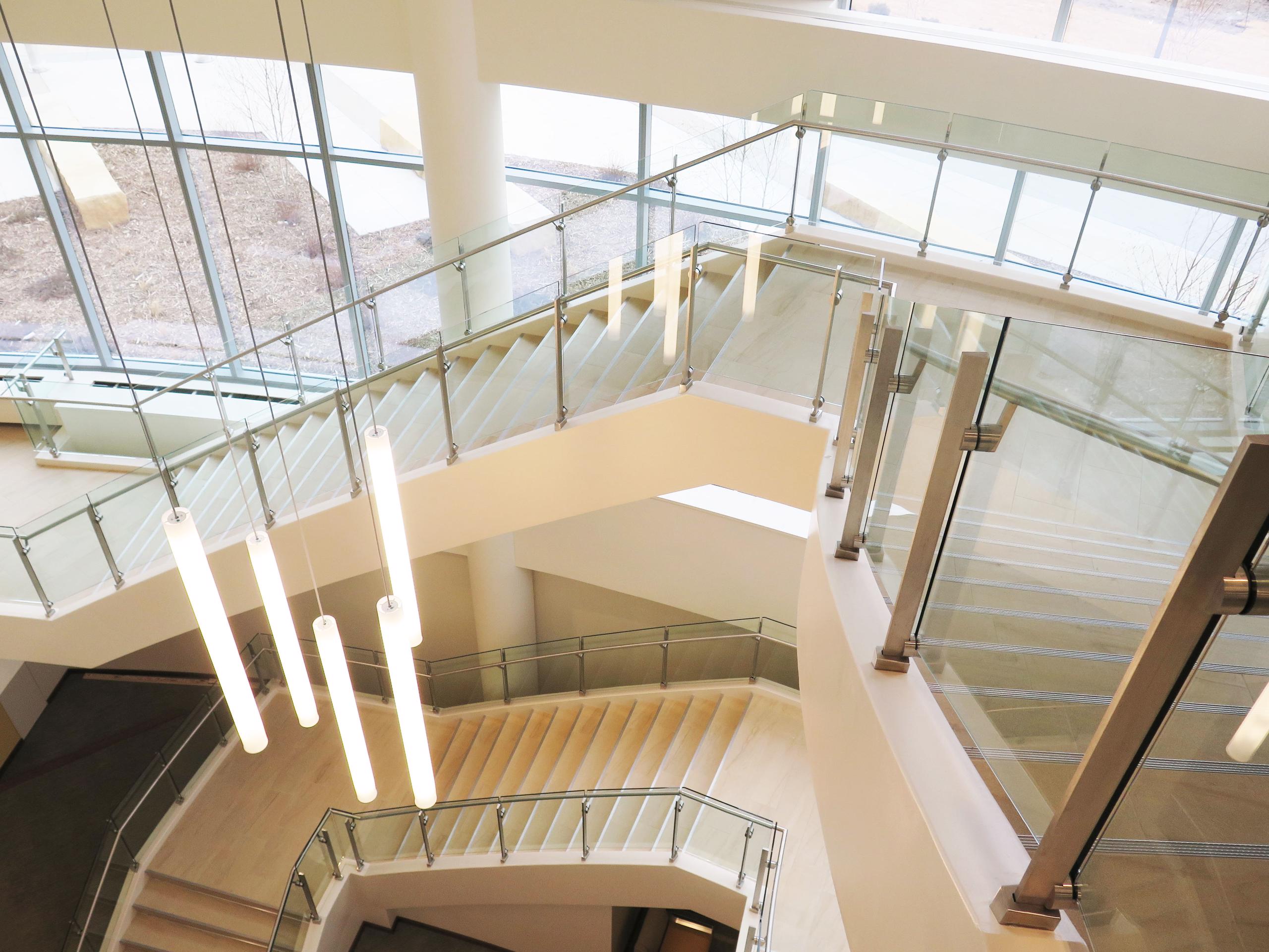 Glass Railings - medical facility