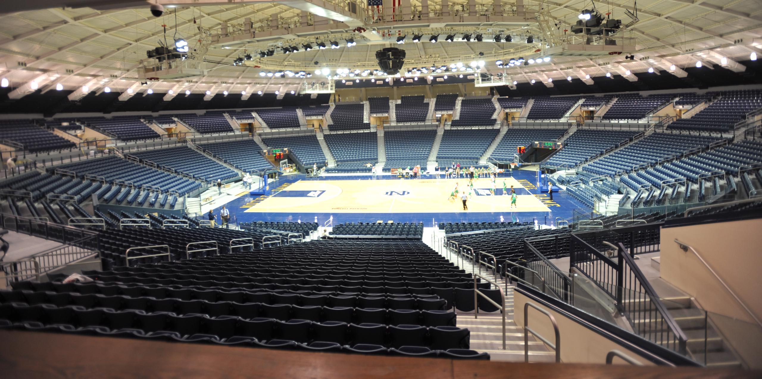 Purcell Pavilion Notre Dame Basketball Arena Seating Riser