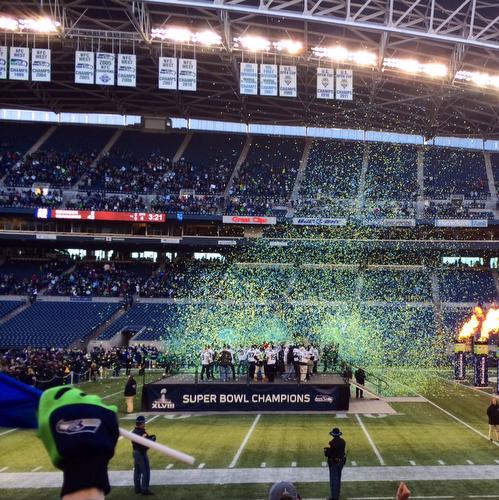 NFC Championship Superbowl Stage Seattle Seahawks