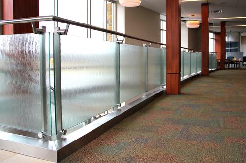 Glass Frosted Railing Guardrail