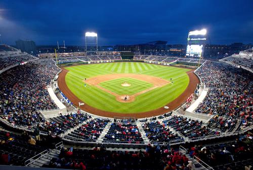 TD Ameritrade park Omaha NE - Mesh Railings