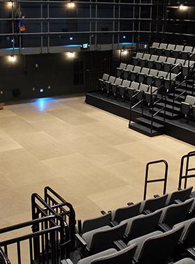 Alabama Center for the Arts Black Box Theater Seating Risers