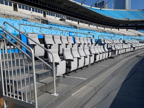 Bank of America Stadium - seating risers