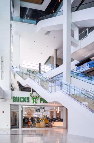 Fiserv Forum Milwaukee Bucks Railings Glass, Cable, Picket, LED