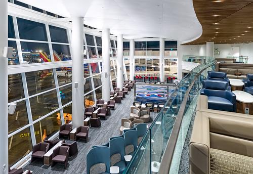 Delta Sky Club Glass Railings