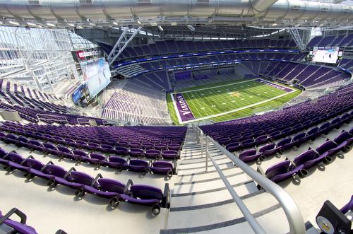 U.S. Bank Stadium Railings MN Vikings