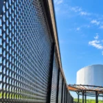 Sightline Commercial_Custom Perforated Railing with LED Strip Lighting