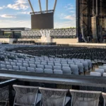 Sightline Commercial_Morton Amphitheater_Perforated Railing Stone Drinktops