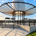 Sightline Commercial_Morton Amphitheater_Vertical Picket Railing