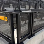 Sightline_Mizzou_Black Powder Coated Perforated Railing
